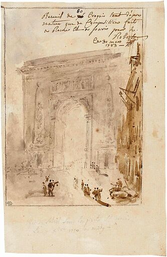 Effet de soleil sur la porte Saint-Denis