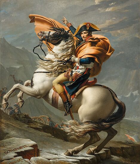 Bonaparte franchissant les Alpes au Grand Saint-Bernard (art