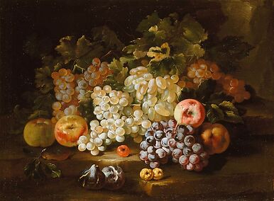 Nature morte aux raisins et aux figues