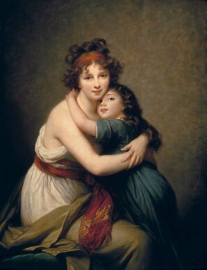 Mrs Vigée-Le Brun and her daughter, Jeanne-Lucie, known as Julie (1780-1819)