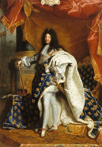 Louis XIV, roi de France, portrait en pied en costume royal