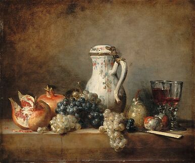 Grapes and pomegranates