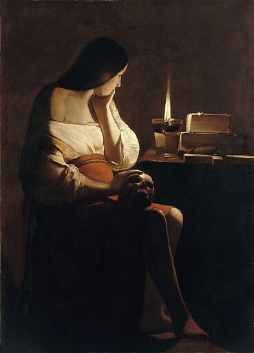 Mary Magdalene with a night light