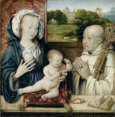 The Virgin and Child with Saint Bernard