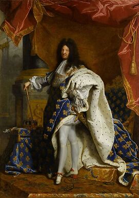 Louis XIV, roi de France, portrait en pied en costume royal