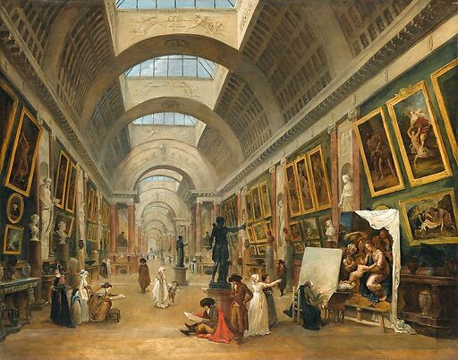 Projet d'aménagement de la Grande Galerie du Louvre en 1796