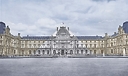 Le Louvre revu par JR, 20 juin 2016 © Pyramide, architecte I.M. Pei, musée du Louvre, Paris, France (En couleur)