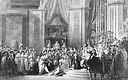 Sacrament of Emperor Napoleon I and coronation of Empress Josephine in the Cathedral of Notre-Dame de Paris