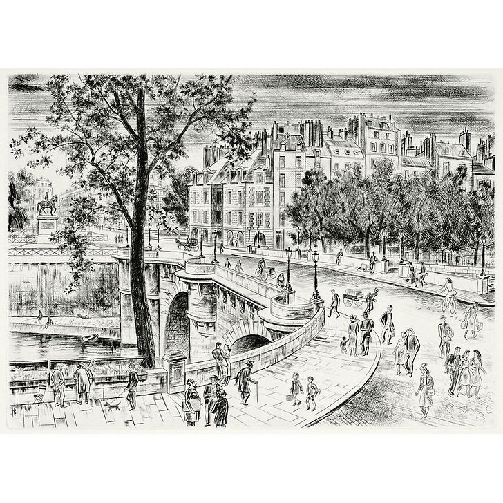 Le Pont Neuf à Paris - Jacques Boullaire