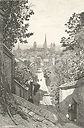 Rouen - Vue prise de la rue Louis Bouillet