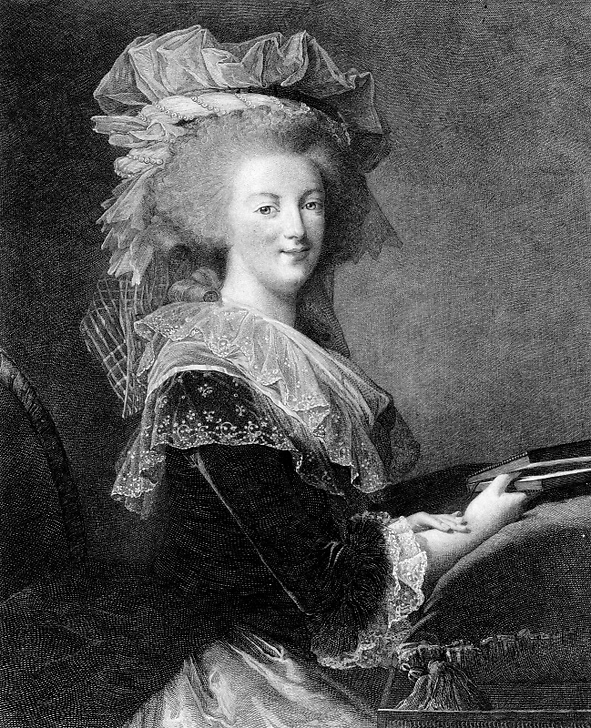 Portrait de Marie-Antoinette, en buste - Elisabeth Vigée Le Brun