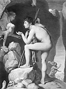 Oedipus explains the enigma of the sphinx - Ingres