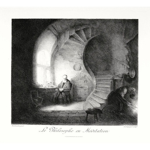 Le philosophe en méditation - Rembrandt