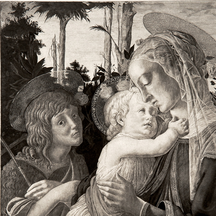 The Virgin, the child Jesus and Saint John - Botticelli