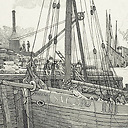 Grande barque à Saint-Valéry-en-Caux - Emile-Frédéric Nicolle