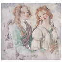 CARRE 3 GRACES BOTICELLI 106X106