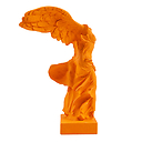 Victory of Samothrace 34 cm - Saffron yellow