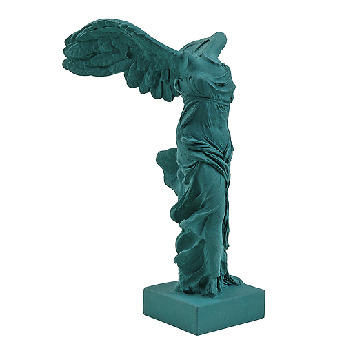 Victoire de Samothrace 34 cm - Vert pétrole