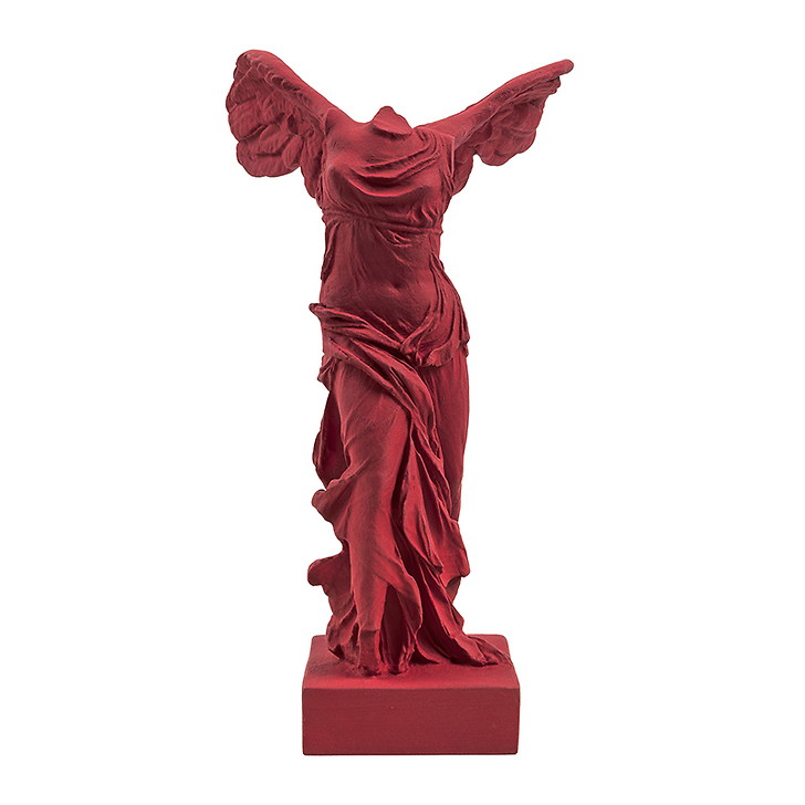 Victoire de Samothrace 34 cm - Rouge sombre