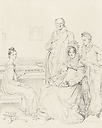 The Stamati family - Pierre Munier according to Ingres