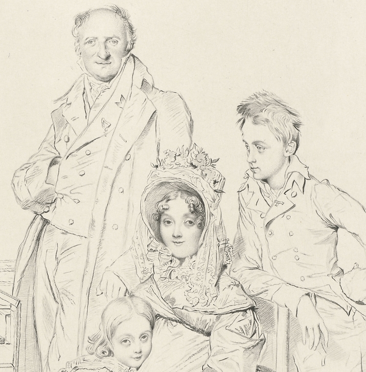 The Stamati family - Pierre Munier according to Ingres