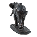 Runing elephant Barye - Bronze