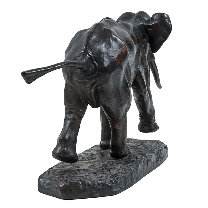 Runing elephant Barye - Bronze