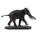 Runing elephant Barye - Bronze