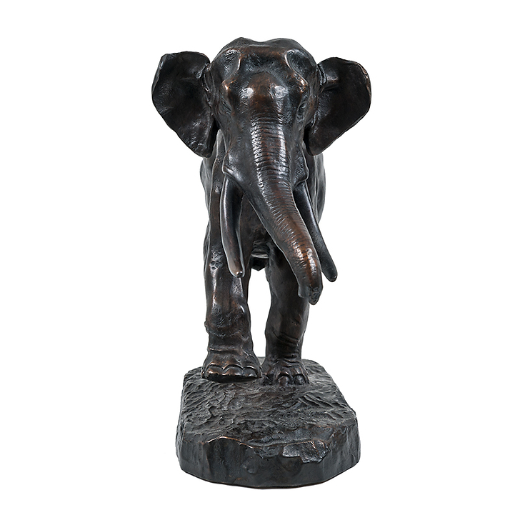 Éléphant courant Barye - Bronze