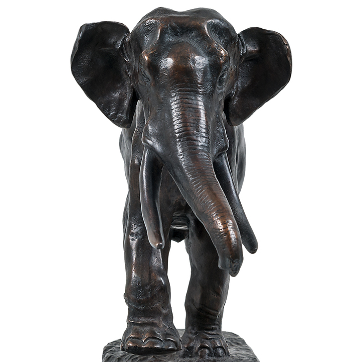 Éléphant courant Barye - Bronze