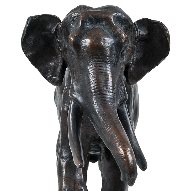 Runing elephant Barye - Bronze