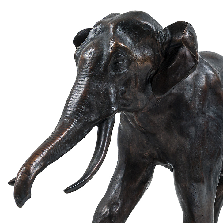 Runing elephant Barye - Bronze