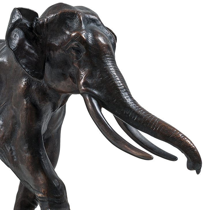 Runing elephant Barye - Bronze