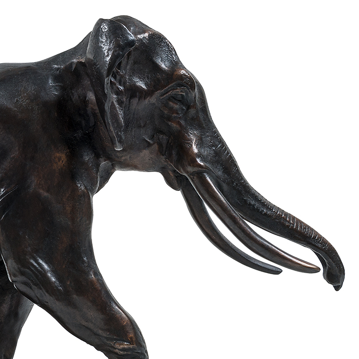 Runing elephant Barye - Bronze