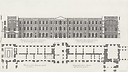 Plan and elevation on the side of the Louvre that faces the river, seen from the courtyard on the left as you enter - Jean Marot