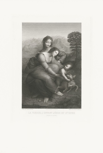 La Vierge, l'Enfant Jésus et sainte Anne - Léonard de Vinci