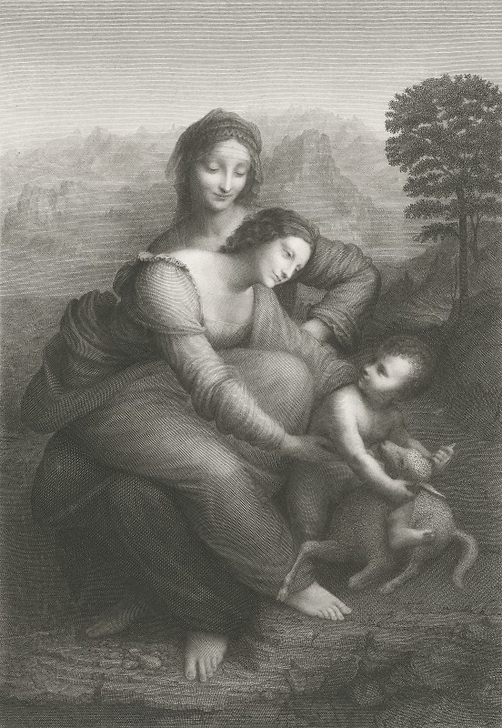 La Vierge, l'Enfant Jésus et sainte Anne - Léonard de Vinci