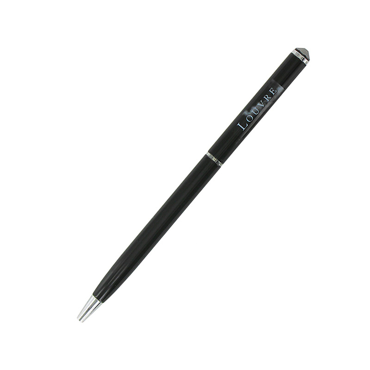 Stylo à bille Louvre avec cristal Swarovski (Noir)