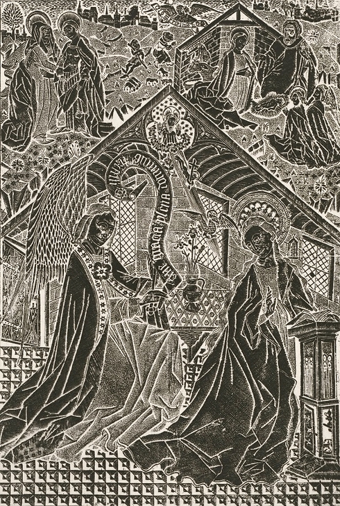 The Annunciation - Le Maître au criblé