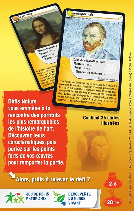 Défis Nature Game - Portraits in Art - Bioviva