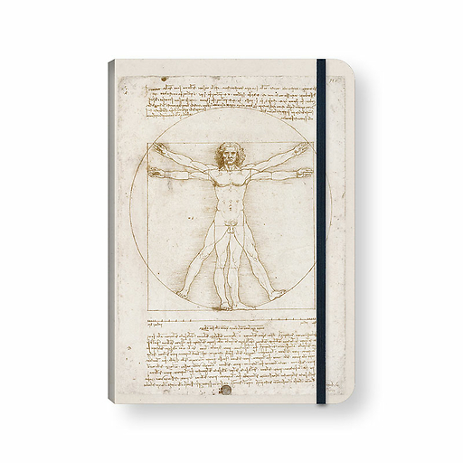 CAHIER ELAS VINCI H VITRUVE Cahier à élastique de Vinci - L'Homme de Vitruve, vers 1489-1490