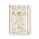 CAHIER ELAS VINCI H VITRUVE Cahier à élastique de Vinci - L'Homme de Vitruve, vers 1489-1490