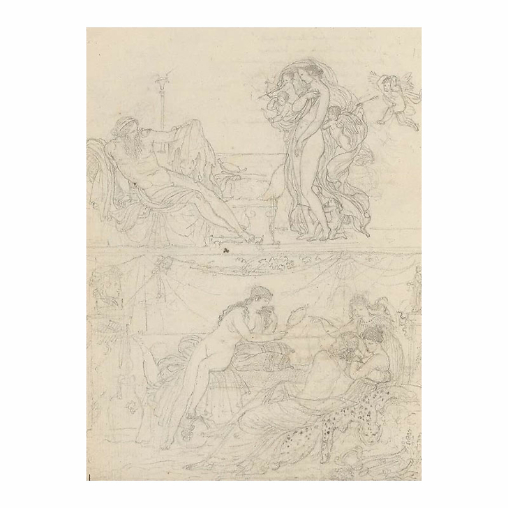 Girodet - Imitation d'Anacréon - Carnets et albums. Dessins du musée du Louvre N°7