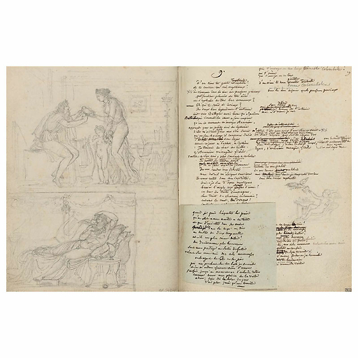 Girodet - Imitation d'Anacréon - Carnets et albums. Dessins du musée du Louvre N°7