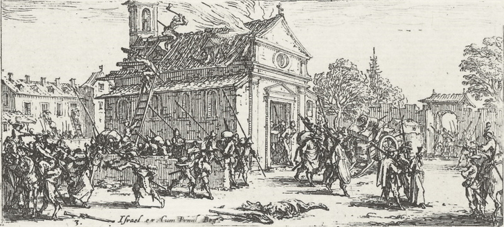 La dévastation d'un monastère - Jacques Callot