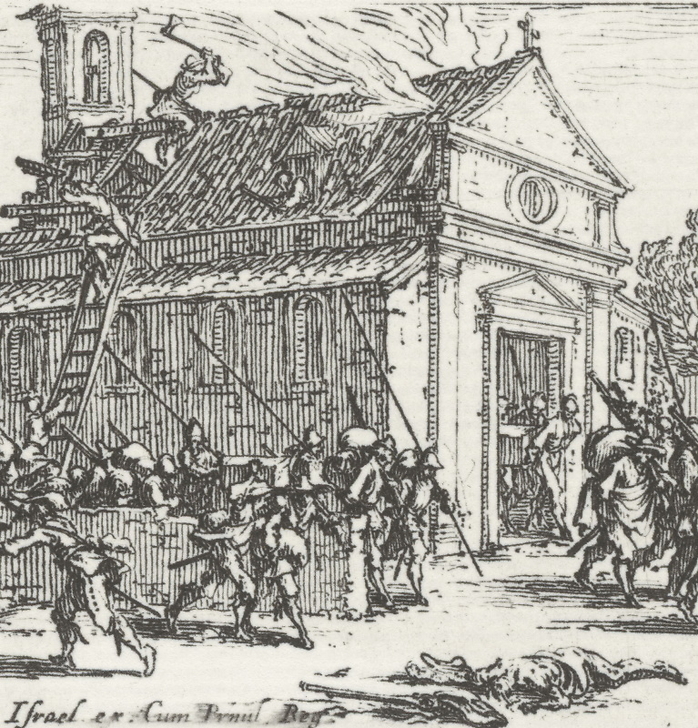 La dévastation d'un monastère - Jacques Callot