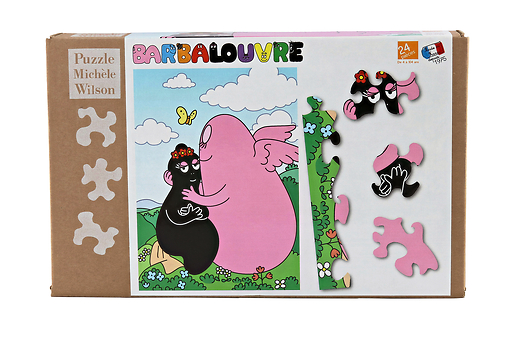 BarbaLouvre - 24 pieces puzzle : Barbapapa and Barbamama