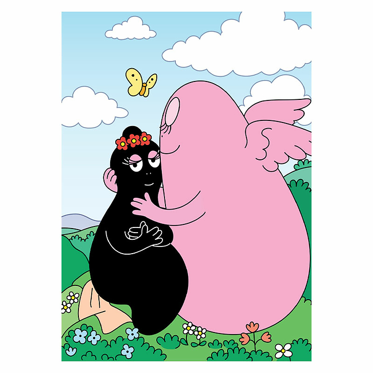 Affiche Barbapapa et Barbamama 50 x 70 cm - BarbaLouvre