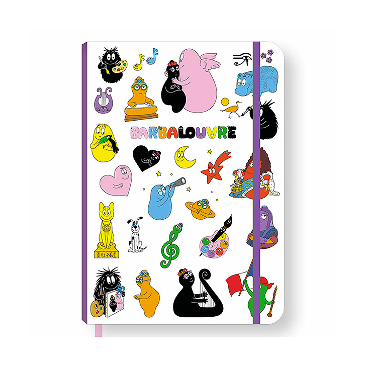 BarbaLouvre - Cahier à élastique Barbapapa