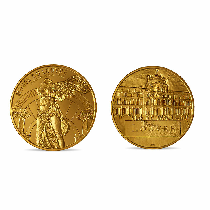 Médaille souvenir Musée du Louvre - La Victoire de Samothrace - Monnaie de Paris